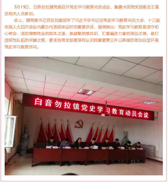 鵬峰化工黨支部、魯蒙水泥黨支部參加黨史學(xué)習(xí)教育動(dòng)員會(huì)議36