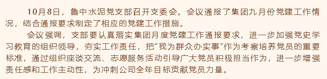魯中水泥黨支部召開支委會41