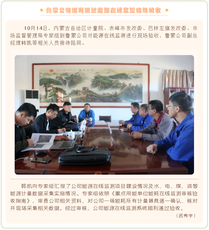 魯蒙公司順利通過能源在線監(jiān)測現(xiàn)場驗(yàn)收68