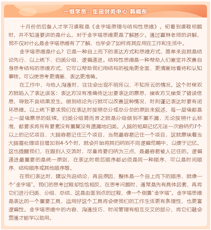 后備人才培訓(xùn)項目優(yōu)秀學(xué)習(xí)心得分享（一）15