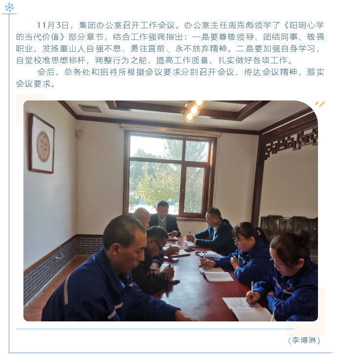 集團(tuán)辦公室召開工作會議33