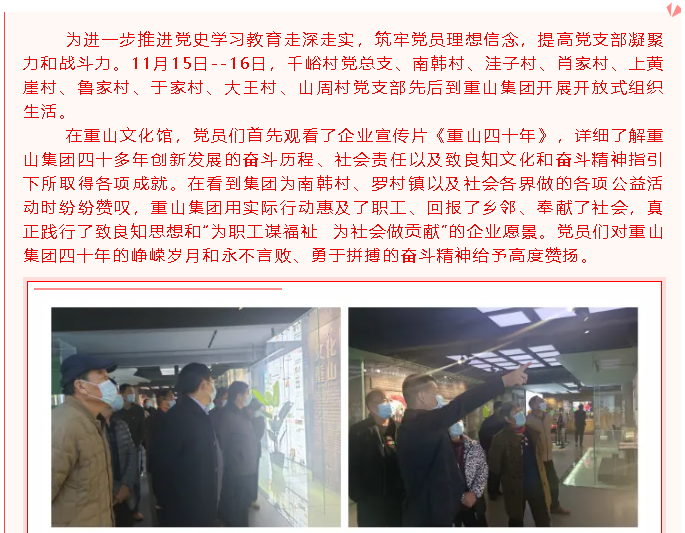 踐行初心使命   永葆奮斗姿態(tài)  ---羅村鎮(zhèn)各村居黨支部到集團開展開放式組織生活99