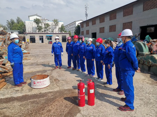 魯中水泥組織消防應急演練