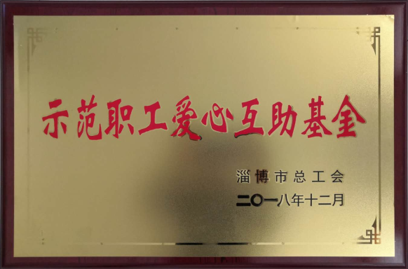 集團榮獲“示范職工愛心互助基金”榮譽稱號